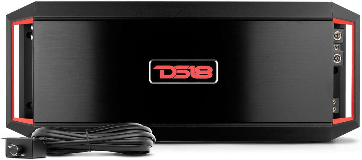 6000 Watts Max 1 Channel Class D Amplifier with Bass Remote Knob D501