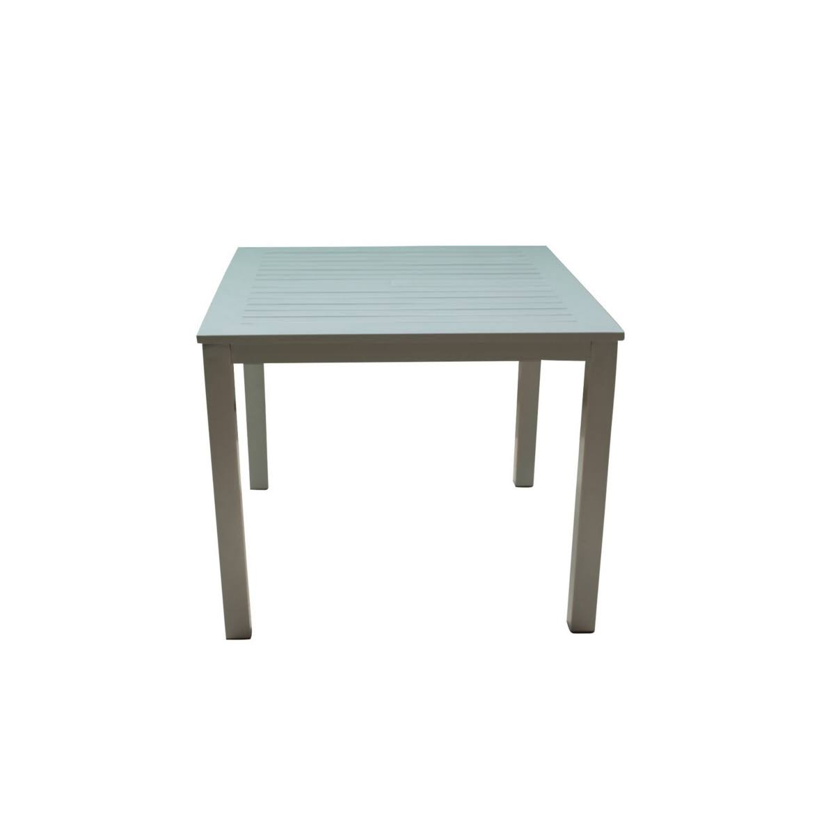 Grey Aluminum Outdoor Square Dining Table M755