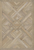 Natural Wood Vintage Vinyl Runner U8110