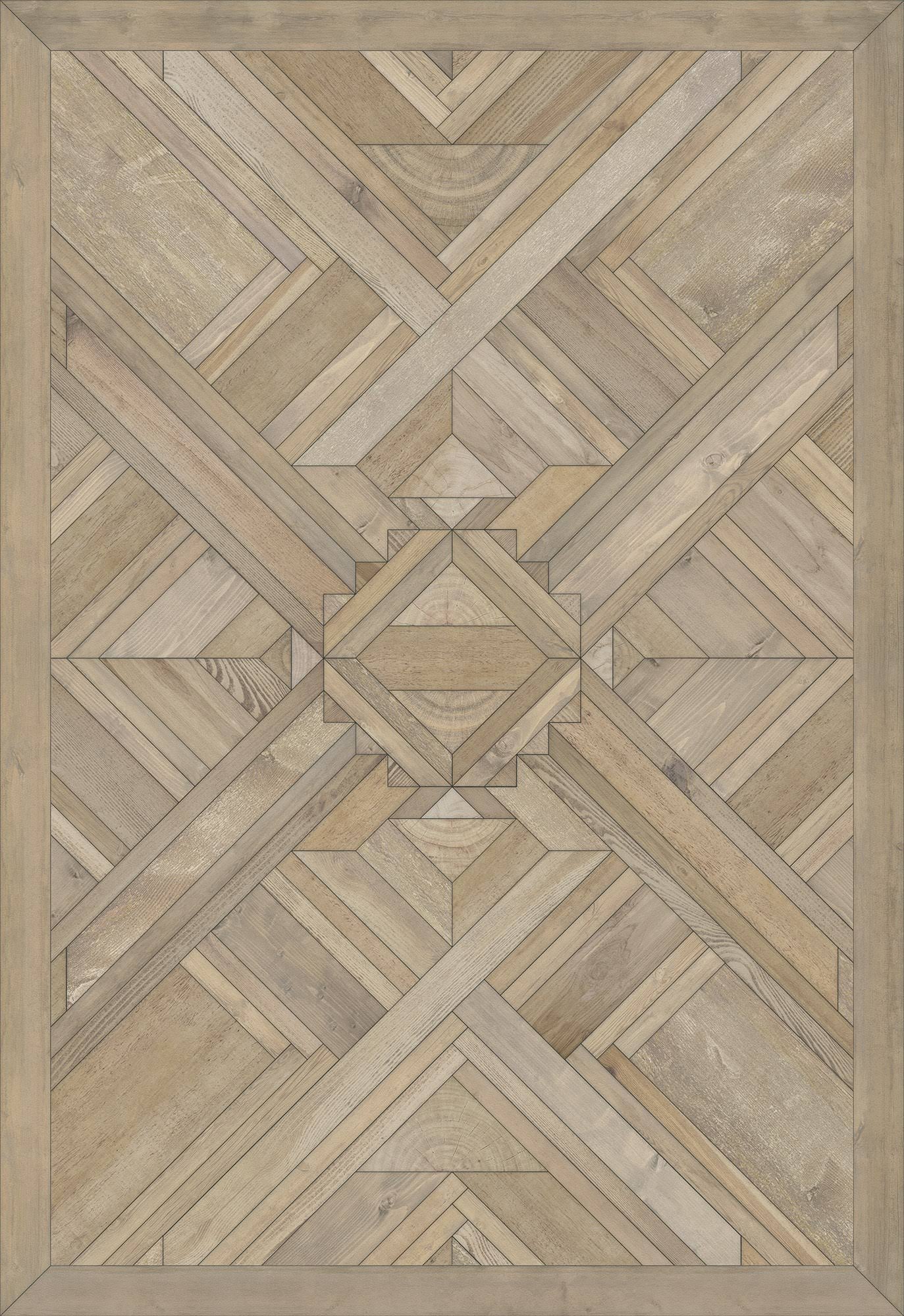 Natural Wood Vintage Vinyl Runner U8110