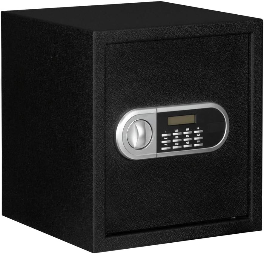 Large Steel Home Security Safe with Programmable Electronic Keypad, 1.8 Cubic Feet, Black N223957