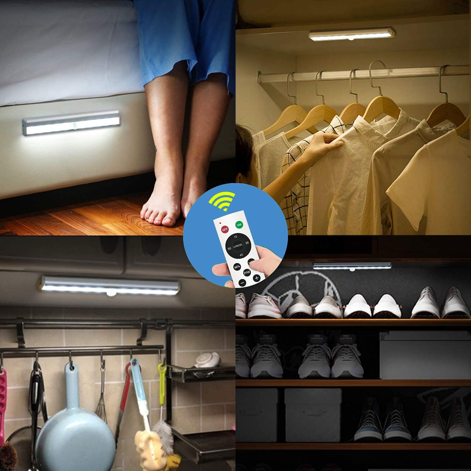 Rechargeable Touch Lights with Timer Dimmer 3 Colors Wireless Install Easily P474