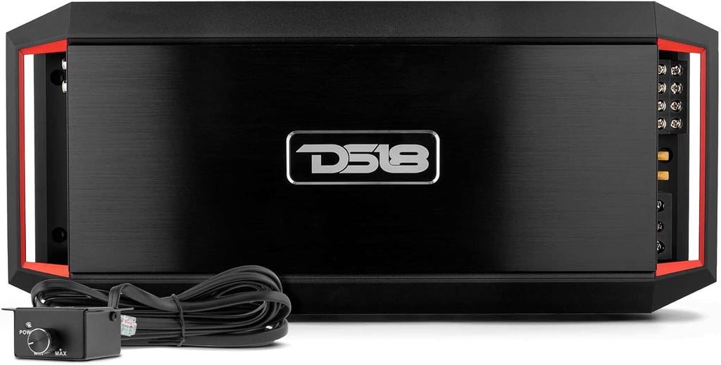 6000 Watts Max 1 Channel Class D Amplifier with Bass Remote Knob D501