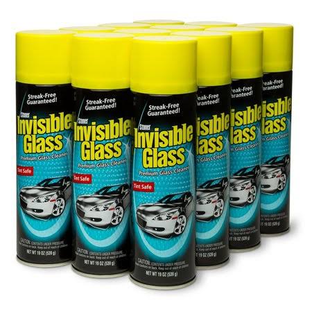 12 Pack Premium Glass Cleaner 19-Ounce Can F864558