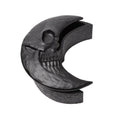 Matte Black Resin Skull Moon Box H183116