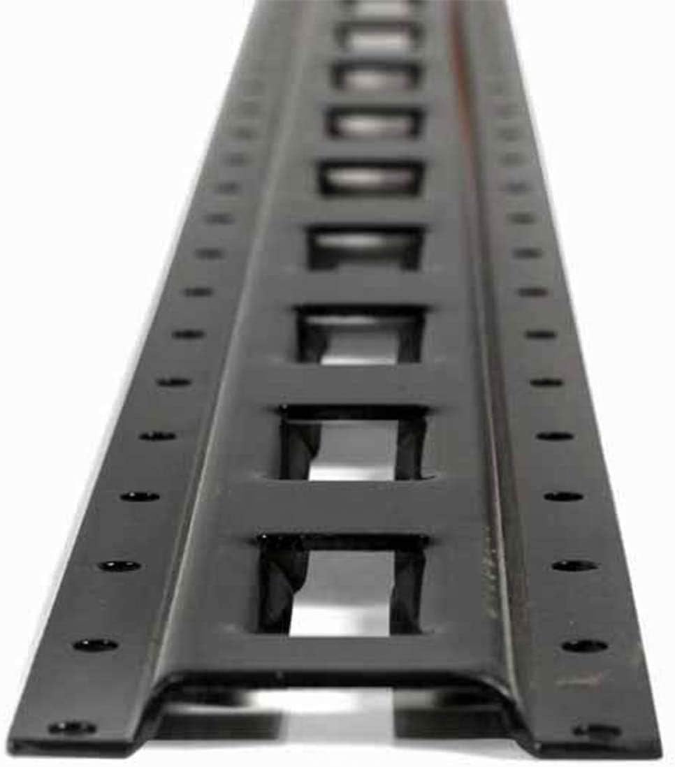 Black Powder Coated Steel E Track Tie-Down Rail P8953