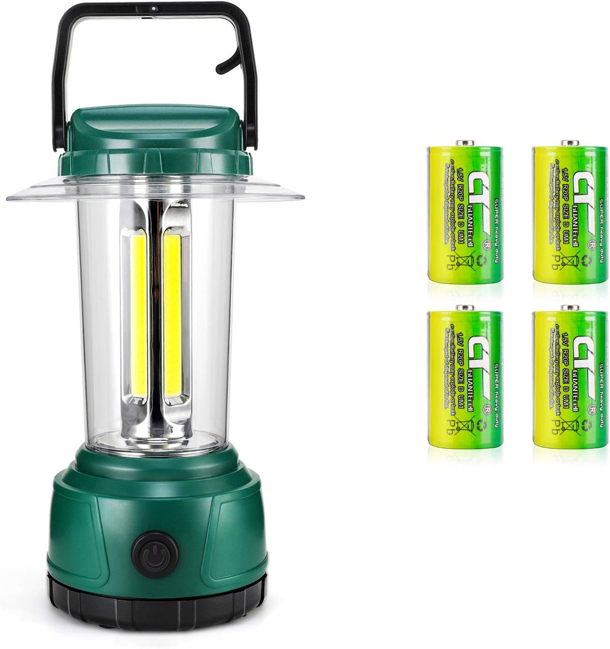 LED Camping Lantern 2000 Lumen COB Camping Light 4D Batteries Included Pack of 2 H7561