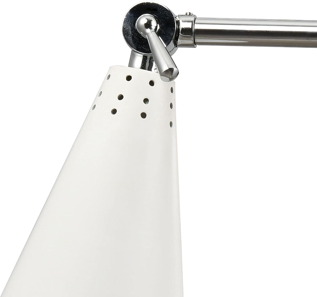 Polished Chrome White 1-Light Sconce K2969