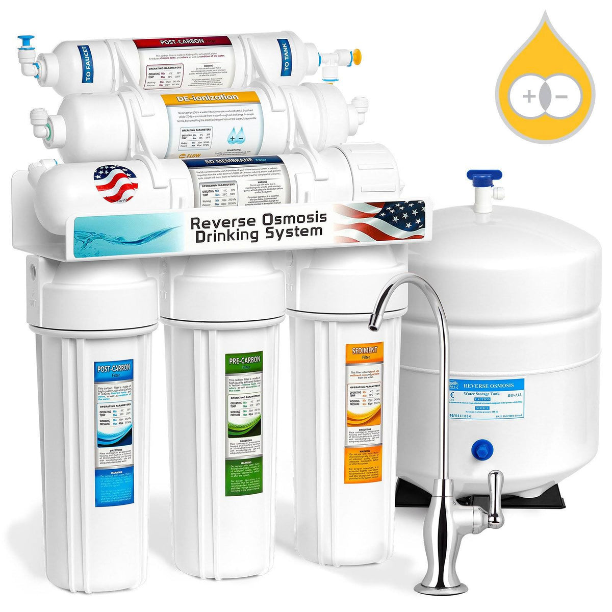 6 Stage RO DI Water Filtration System P89120