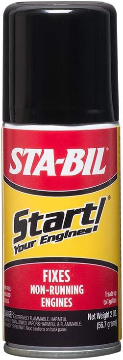 Fuel System Revitalizer and Starter Fluid for 2 and 4 Cycle Small Engines, 2 Fl. oz. , Pack of 8 V6845