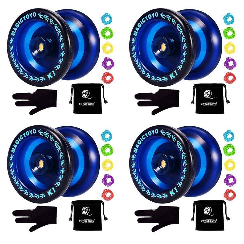 Blue Responsive YoYo with Yoyo Sack, 5 Strings and Yo-Yo Glove H52127