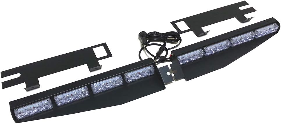 2-16 LED 32 Watt Red/Blue Emergency Beacon Light Bar K934056