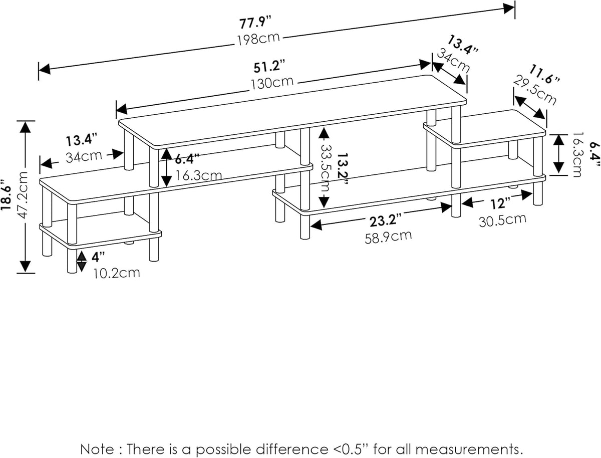 French Oak Entertainment Center for TV up to 58 Inch Y3935