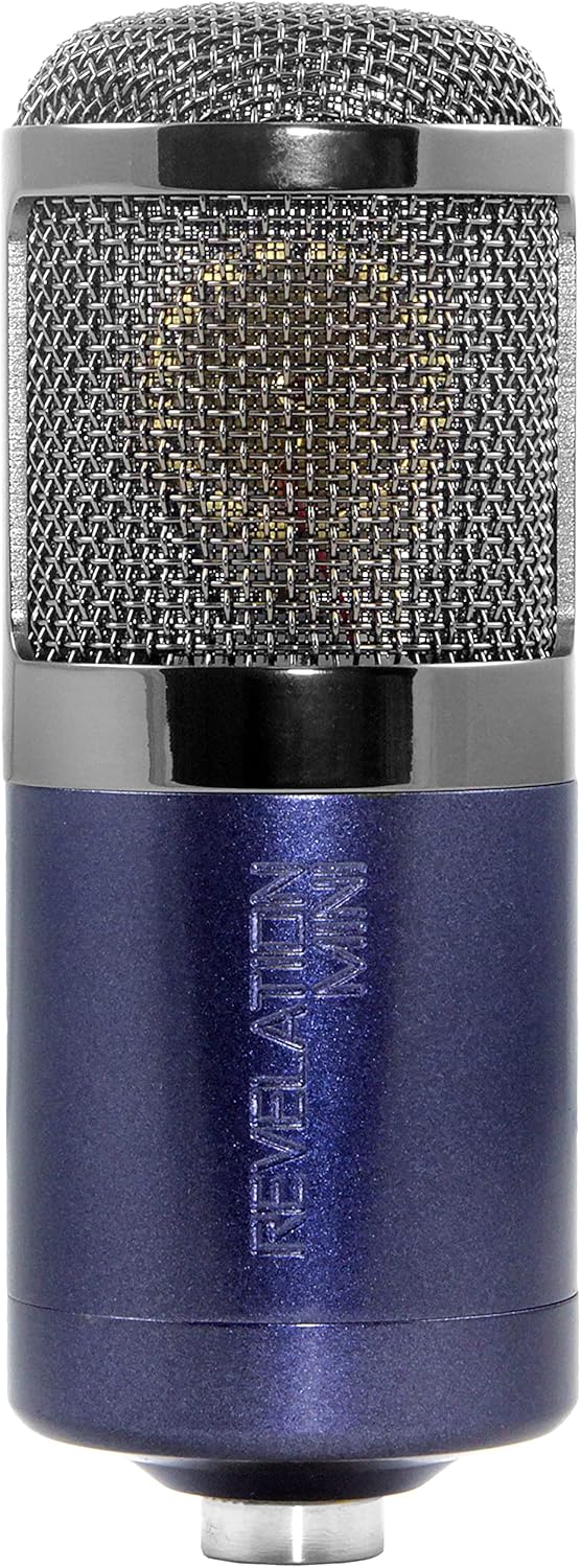 Blue with Black Chrome Accents XLR Instrument Condenser Microphone S3776