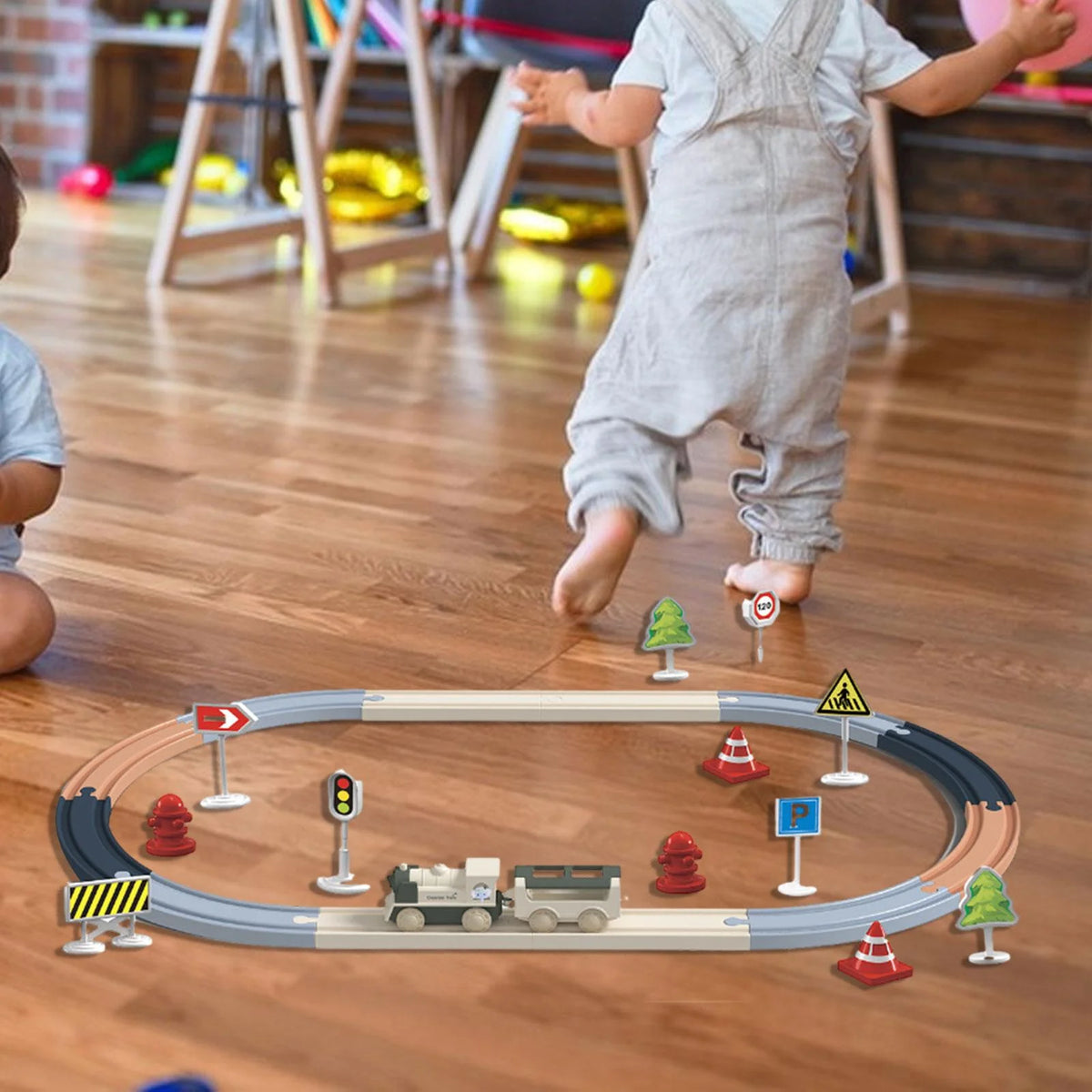 30pcs Puzzle Train Tracks Set C28486