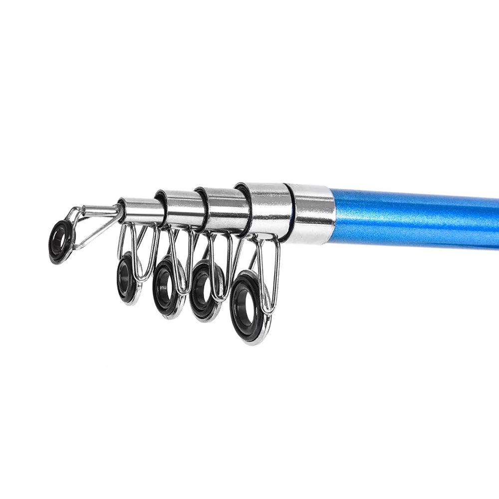 Telescopic Fishing Rod Reel Combo with Hooks Soft Lures Swivels Storage Bag R826312