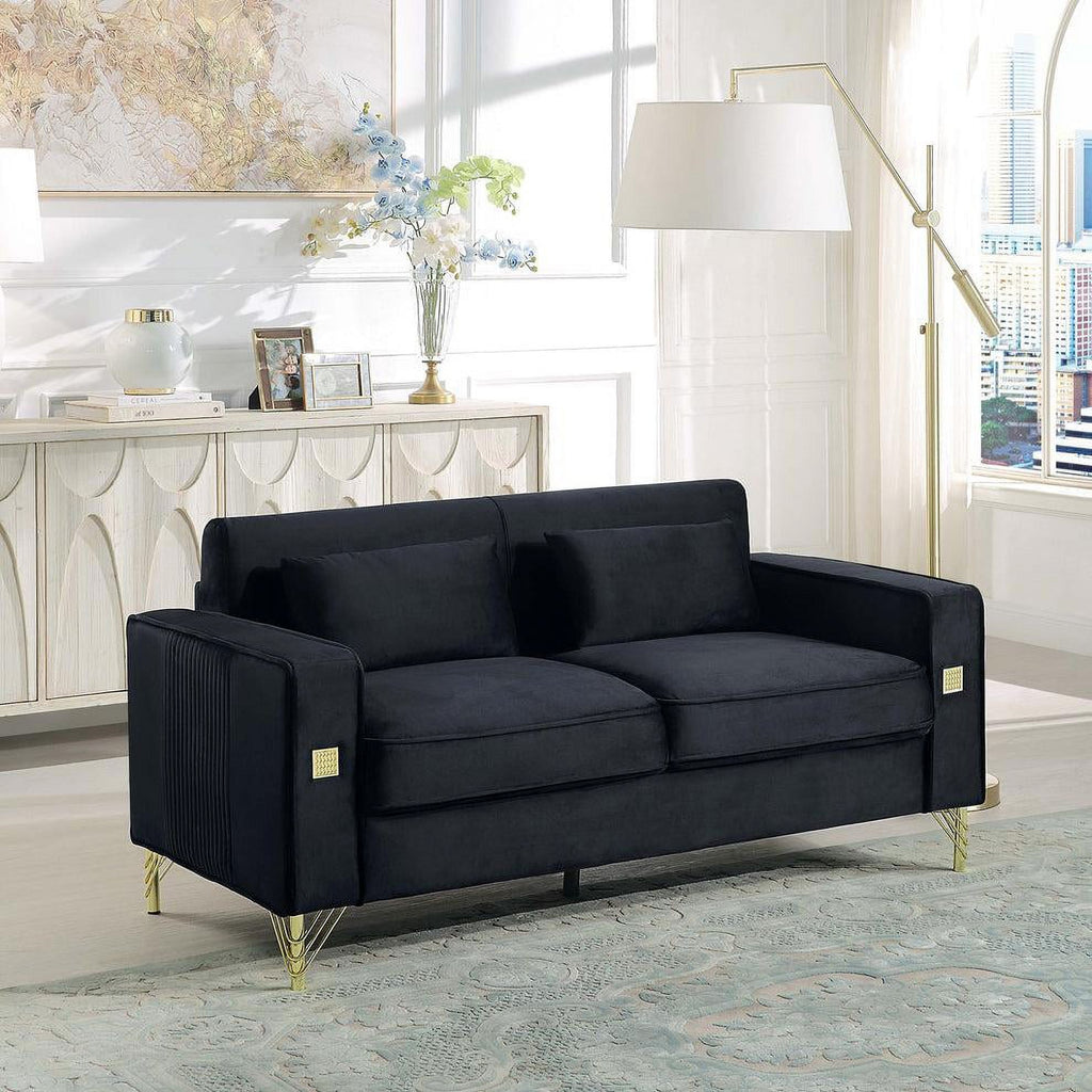 Black Loveseat F474