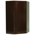 Shaker Assembled 24x42x12 in. Diagonal Corner Wall Kitchen Cabinet in Java U863560