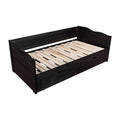 Black Wood Twin Daybed with Trundle A87793