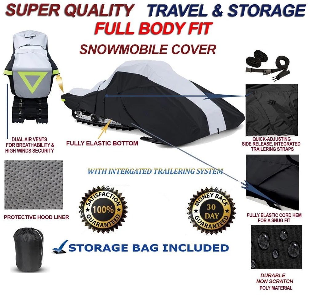 600 Denier Full Fit Snowmobile Travel and Storage Cover J543