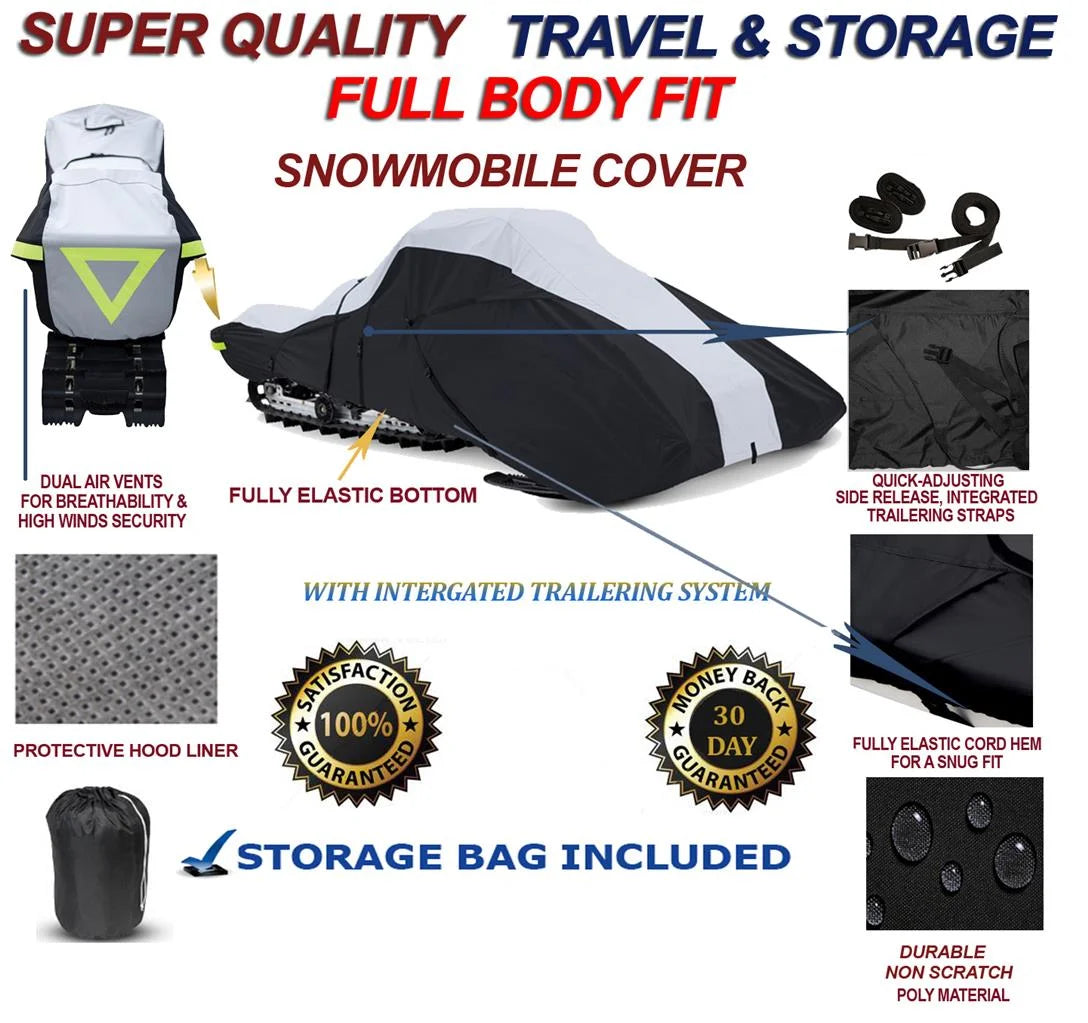 600 Denier Full Fit Snowmobile Travel and Storage Cover J543