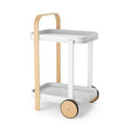 White-Natural Bar & Serving Cart G467136