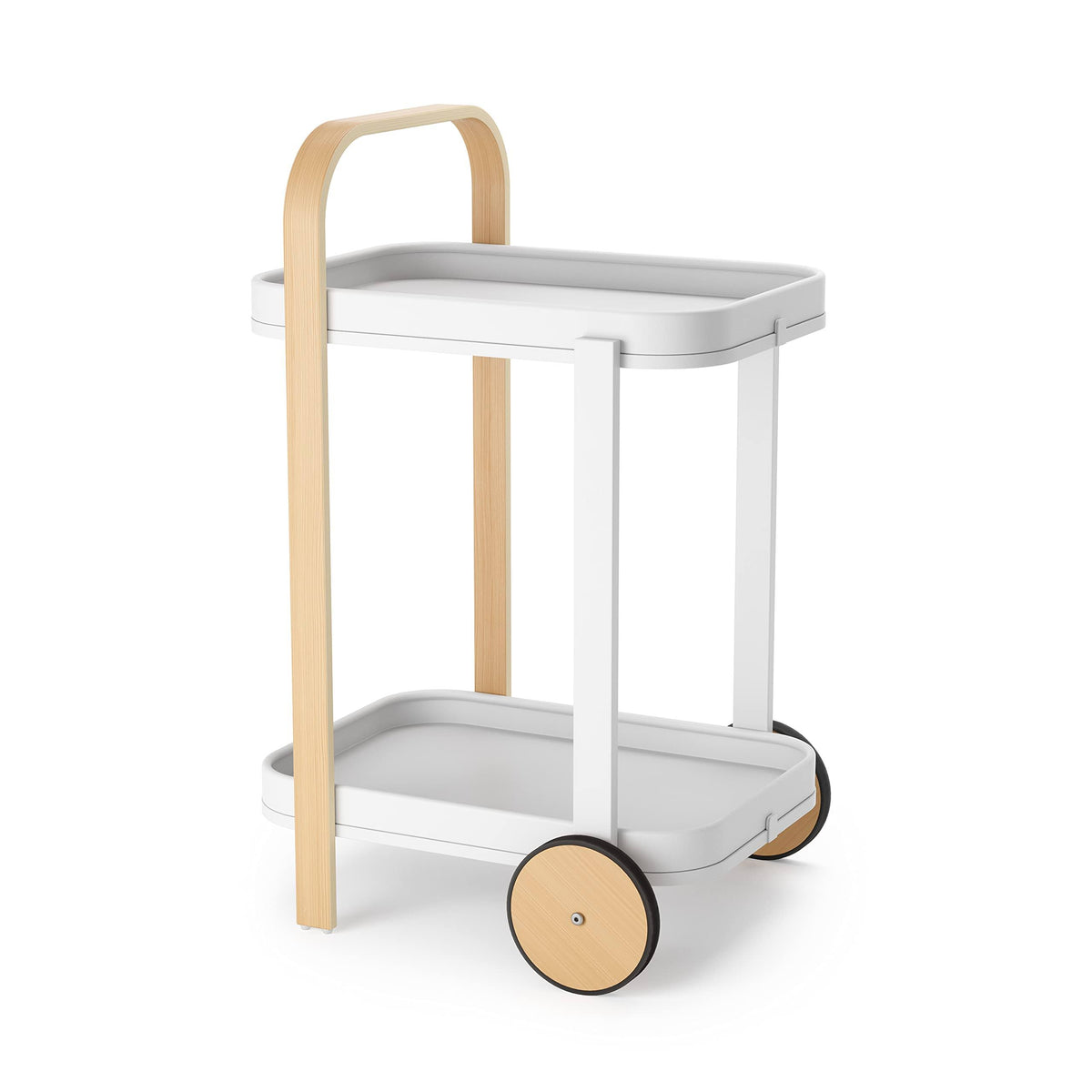 White-Natural Bar & Serving Cart G467136