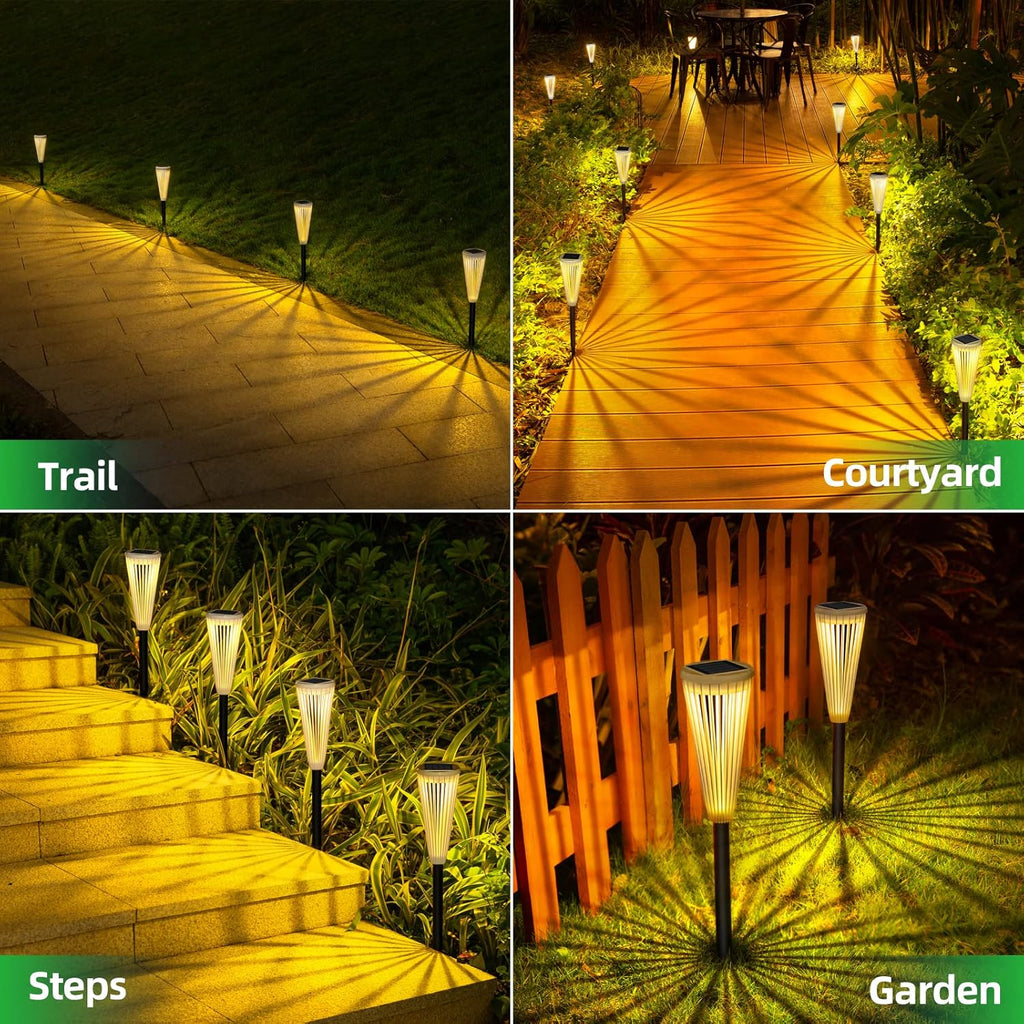 6 Pack Solar Powered Pathway Lights J519