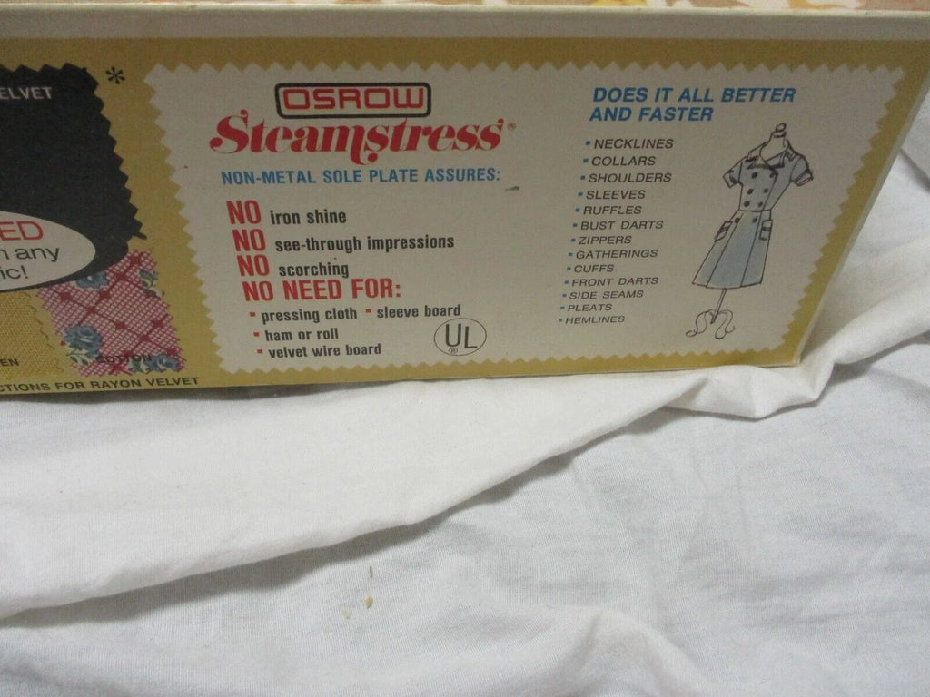 Vintage Fabric Steam Iron M829