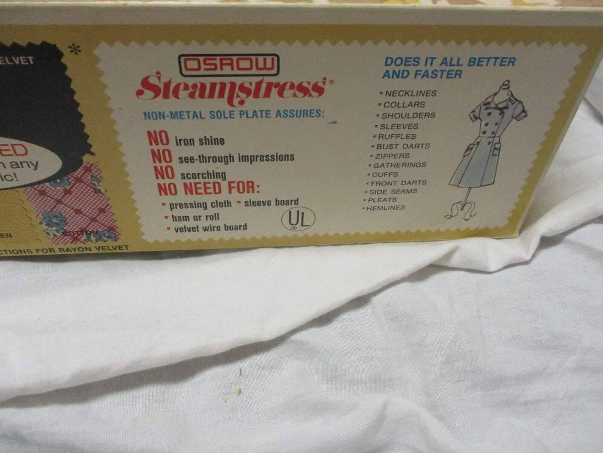 Vintage Fabric Steam Iron M829