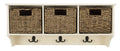 White Hanging 3 Basket Wall Rack E7056