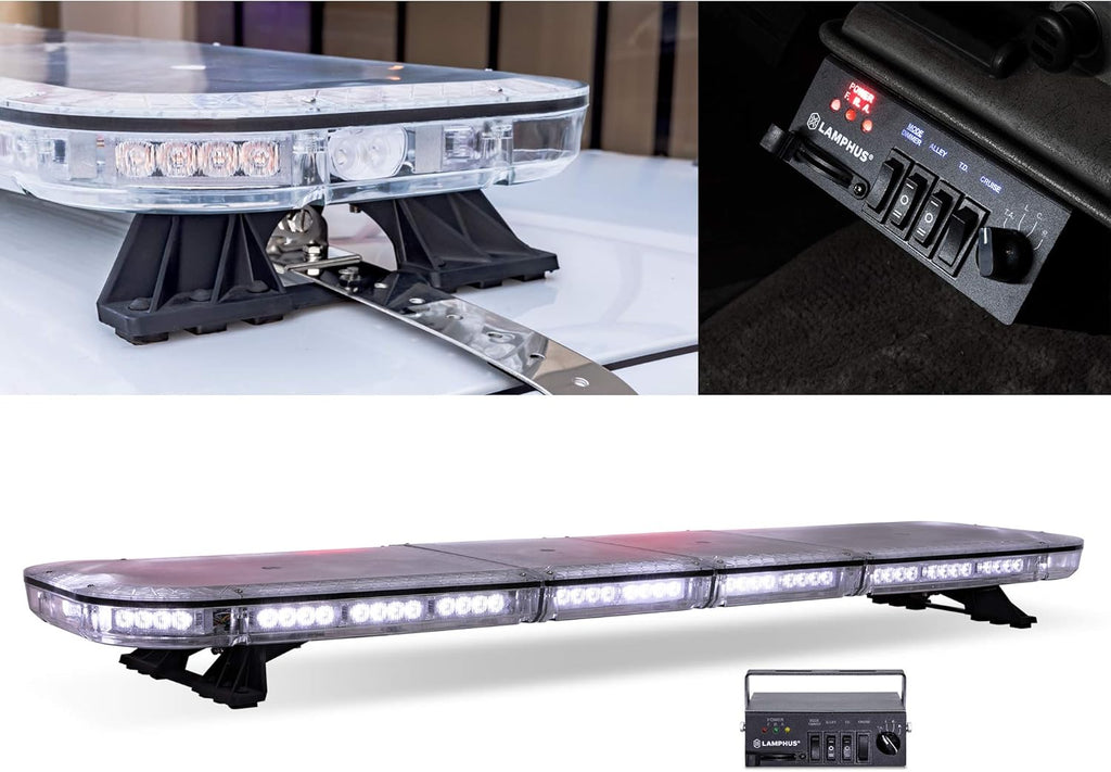 47" 98W RED LED Emergency Light Bar O7072