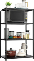 27.5 Inch 4 Tire Metal Wire Storage Shelf Black Utility Rack, Pack of 2 C262016