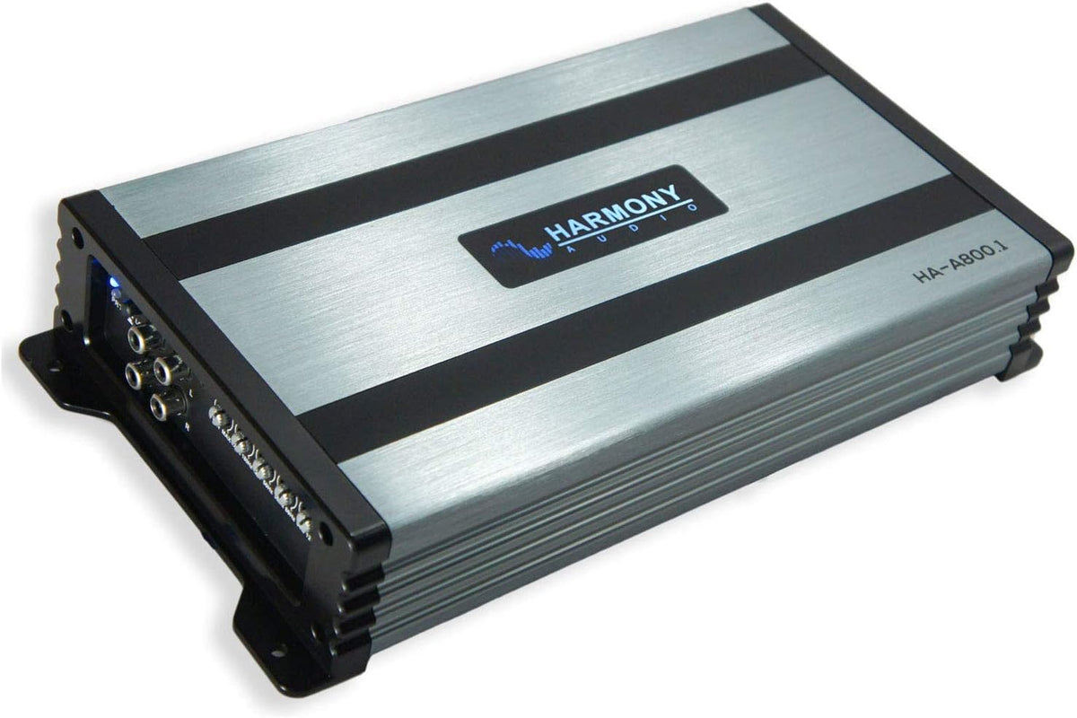 Compatible with 2014 - UP GMC Sierra Double Cab Kicker Bundle CompR CWR10 Single 10 Sub Box Harmony HA-A800.1 D1628