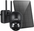 Wireless WiFi 360° PTZ 15000mAh Battery Powered Security Camera with Spotlight, 1080P Color Night Vision, PIR Motion Detection, 2 Way Audio, IP65 A165