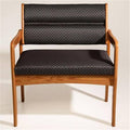 Valley Bariatric Guest Chair in Medium Oak U61033