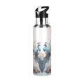 Stainless Steel Insulated Thermos Vacuum Flask Water Bottle with Straw Lid H950