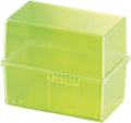 Index Card Box for 400 Cards DIN A6 Polystyrene Signal Green D461