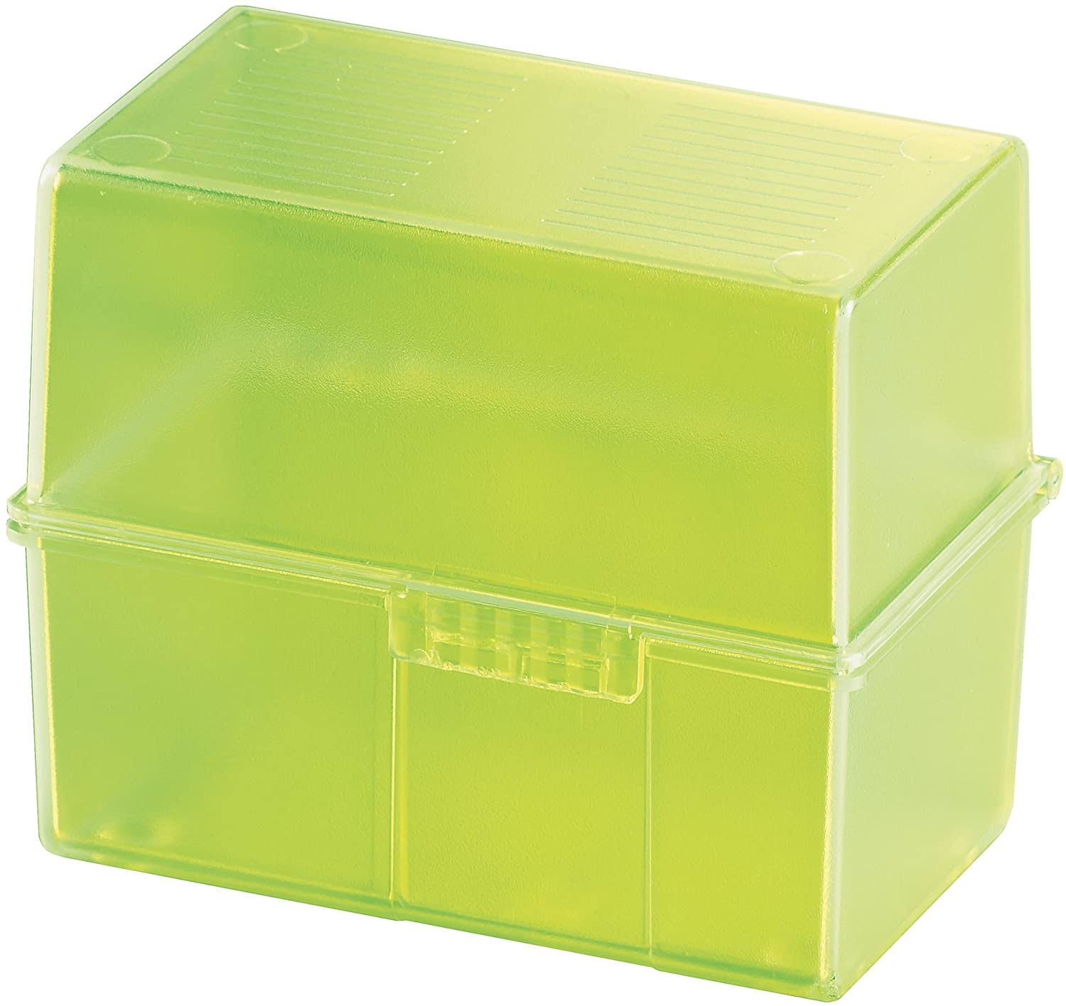 Index Card Box for 400 Cards DIN A6 Polystyrene Signal Green D461