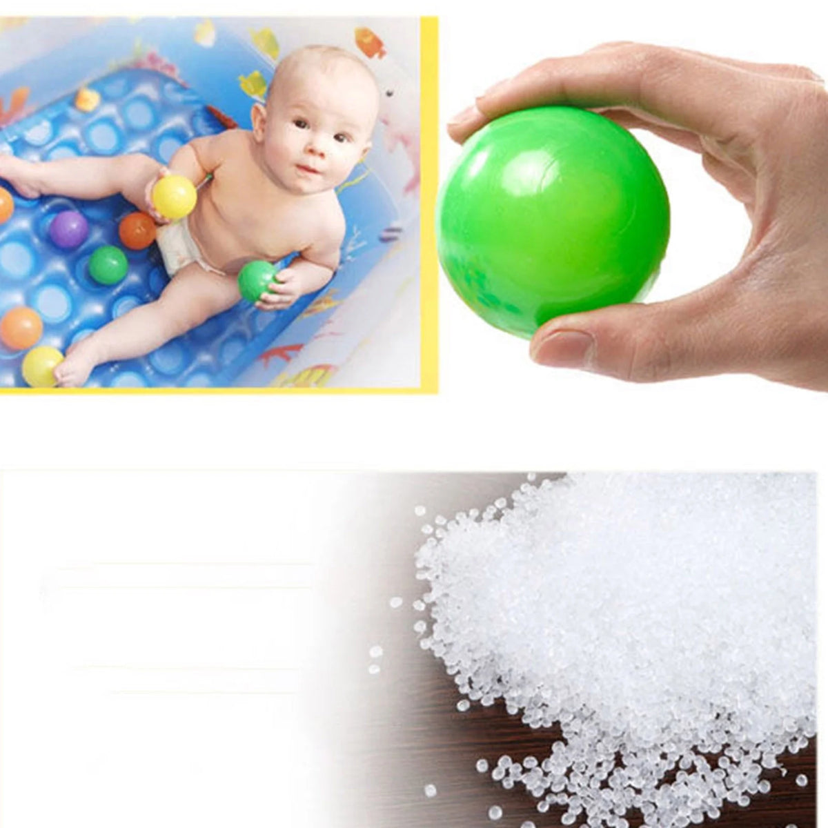 200PCS 5.5cm Colorful Soft Plastic Ocean Balls U3562