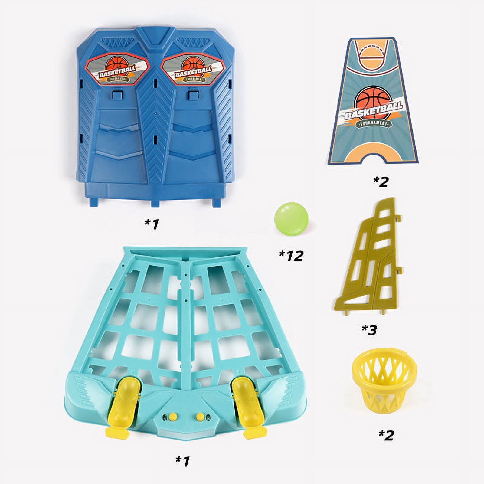 Mini Basketball Shooting Game Pinball Toy (Blue) O8262