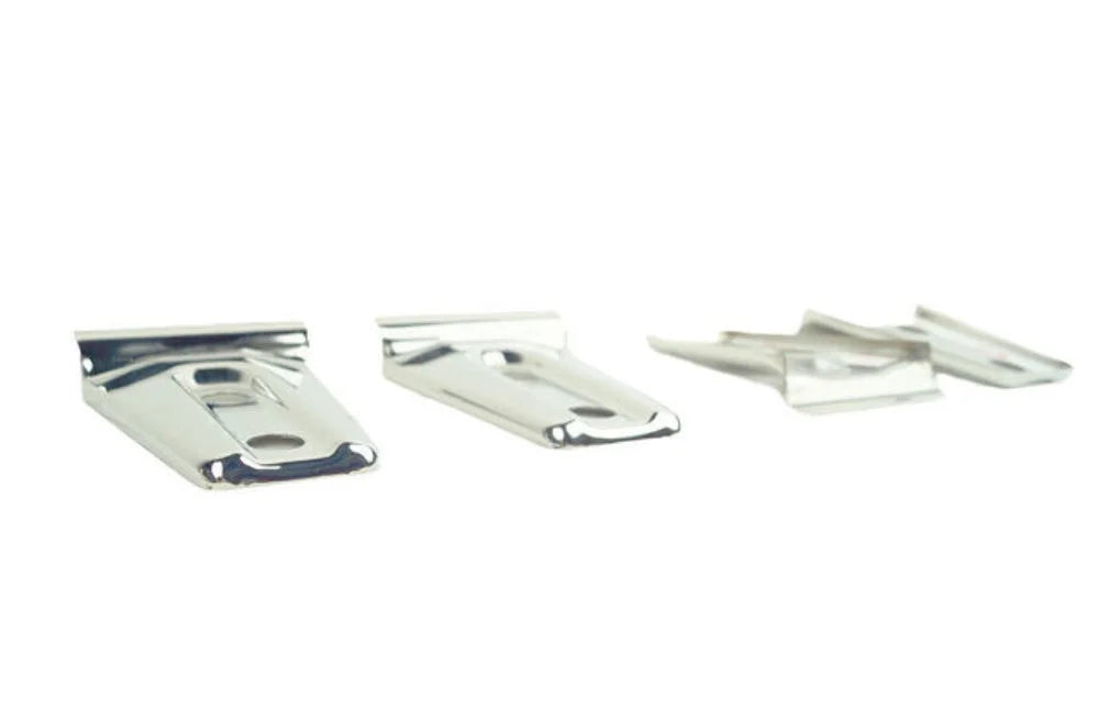 Polished Stainless Steel Door Hinge Overlays (4 pieces) Z273